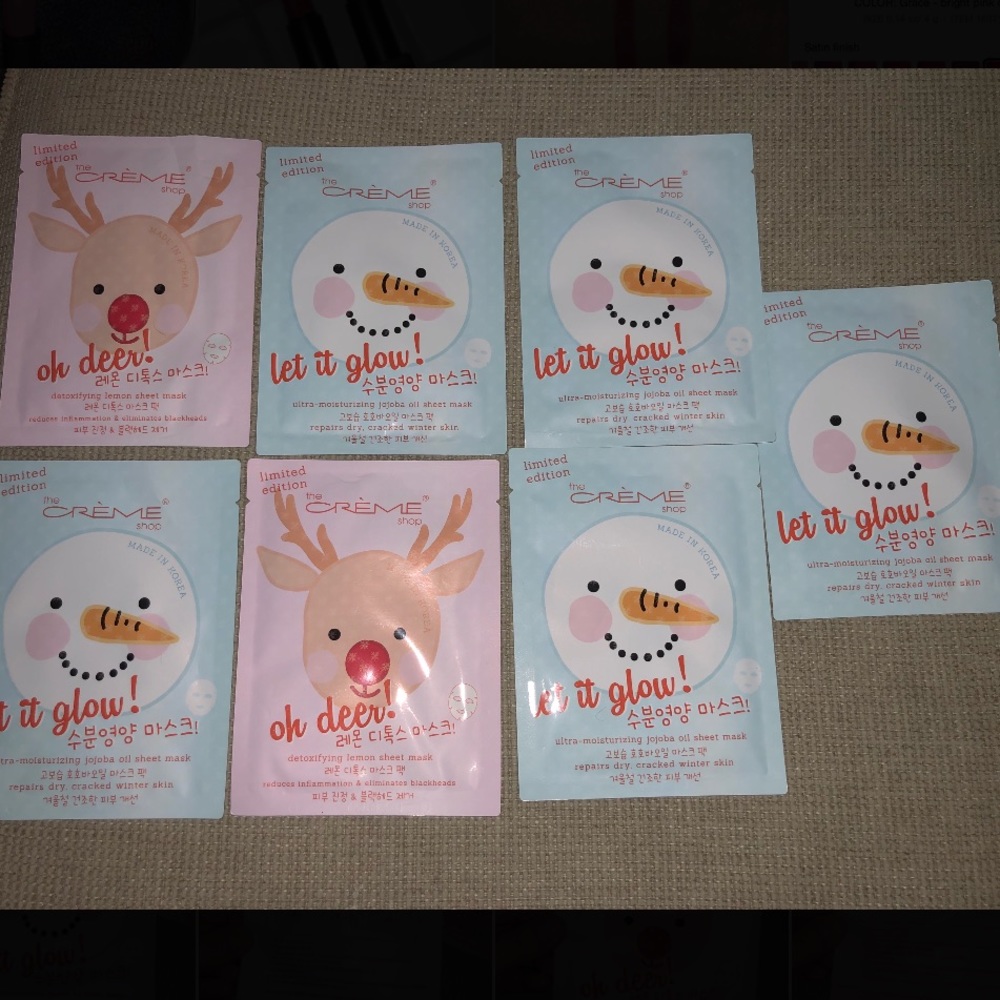 Authentic The Creme Shop Sheet Mask Lot